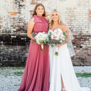 Azazie Cailyn Desert Rose Size A8